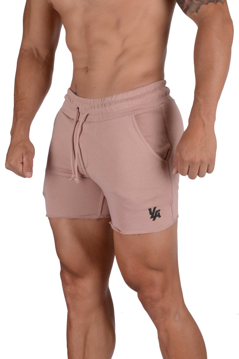 YoungLA 102 Bodybuilding French Terry Shorts Salmon | 036-RPVTGA