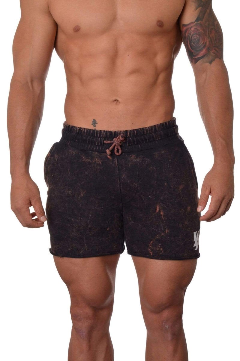 YoungLA 102 Bodybuilding French Terry Shorts Bleu Marine | 059-QTANXS