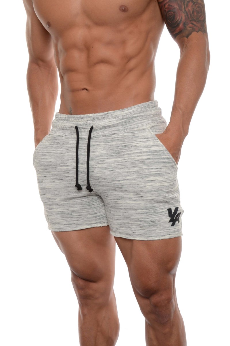 YoungLA 102 Bodybuilding French Terry Shorts Marble | 509-MUDPFI