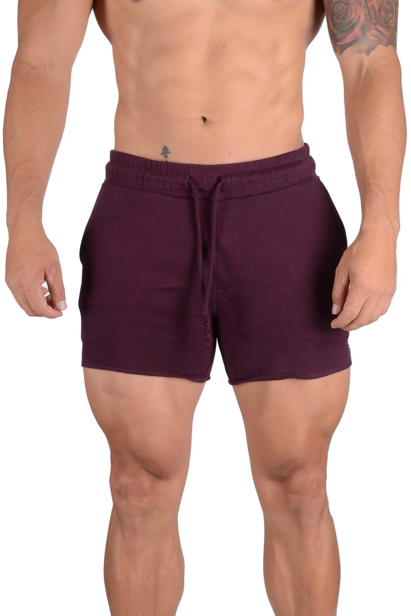 YoungLA 102 Bodybuilding French Terry Shorts Violette | 974-OREGTI