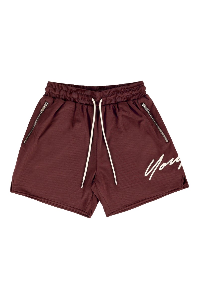 YoungLA 115 Signature Shorts Marron | 812-NYWUIJ