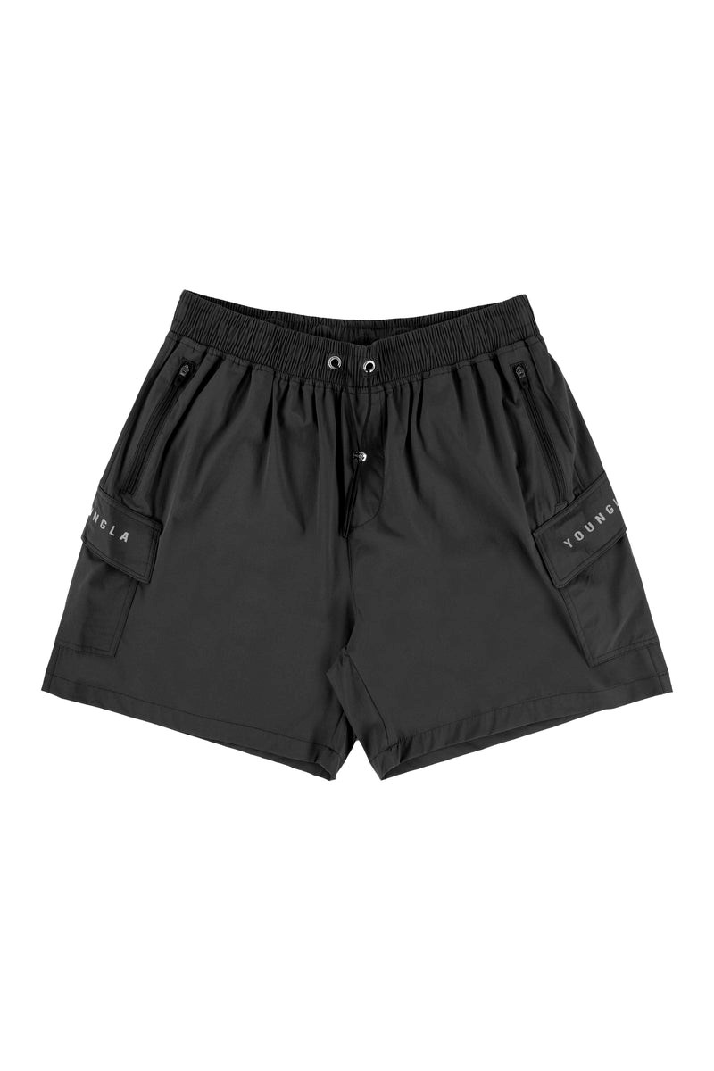 YoungLA 122 The Weekender Shorts Noir | 302-TZNGUR