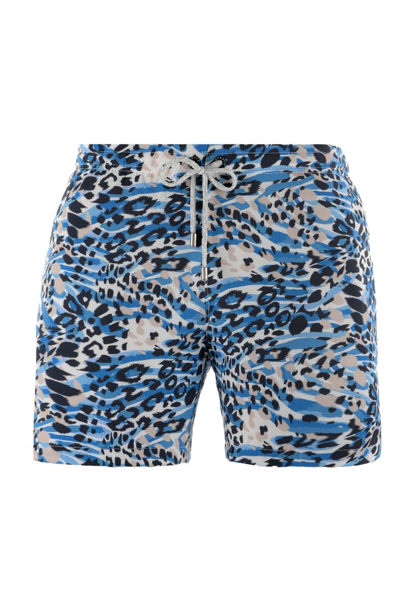 YoungLA 128 Abstract Swim Shorts \'22 Leopard | 710-ZBLRCM