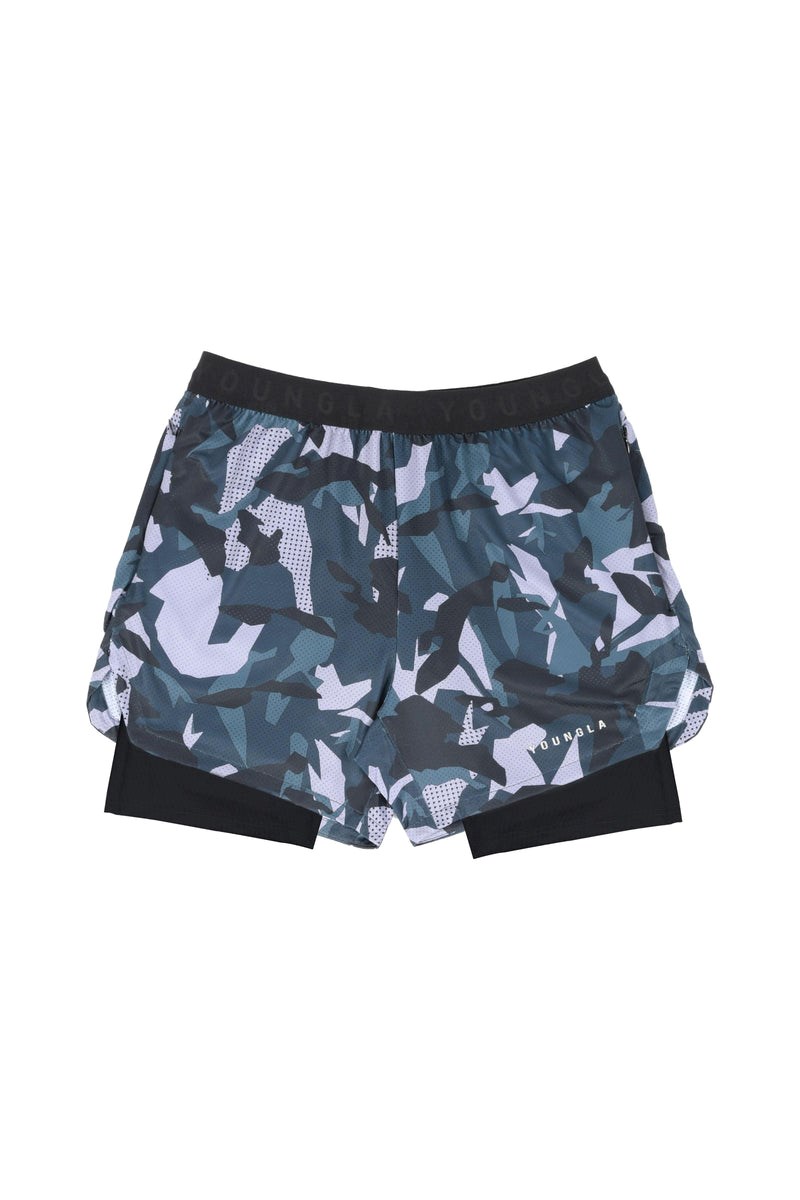 YoungLA 138 Trilogy Camo Compression Shorts Camouflage | 608-PHVZJQ