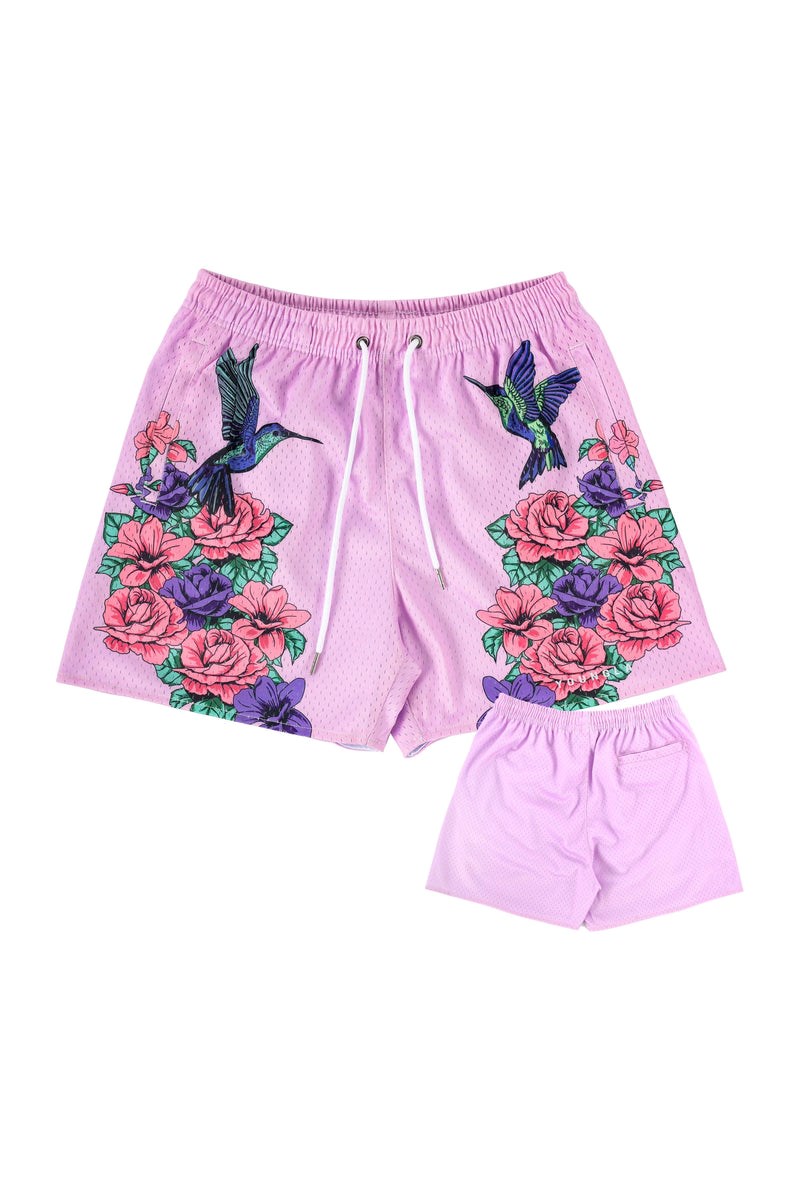 YoungLA 141 The Block Party Shorts Rose | 957-BLCSRP