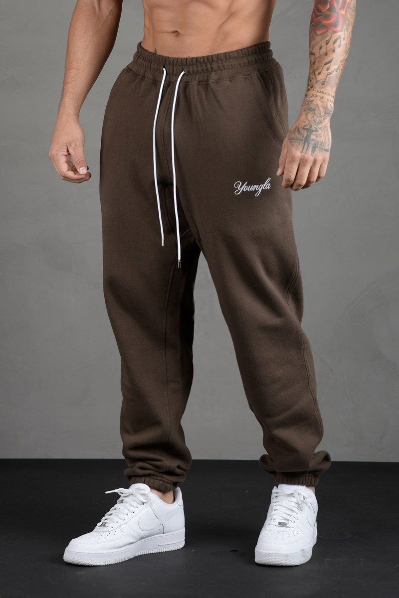 YoungLA 211 For Him Joggers Marron | 597-PFNUKM