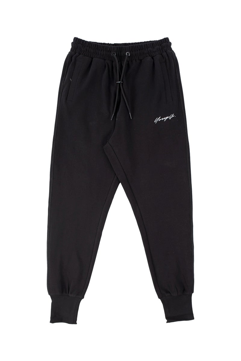 YoungLA 228 Cloud Joggers Noir | 078-NIVYDF