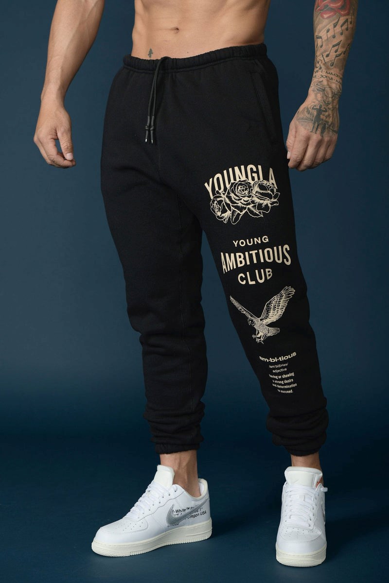 YoungLA 233 The Immortal Joggers Noir | 492-ESAXRM