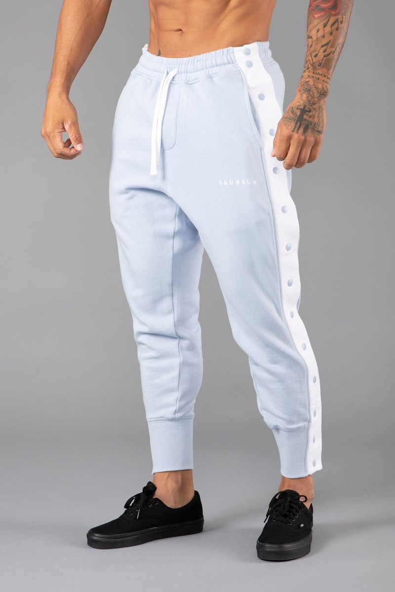 YoungLA 235 - 90s Tear Away Joggers Bleu | 850-LQWBIK