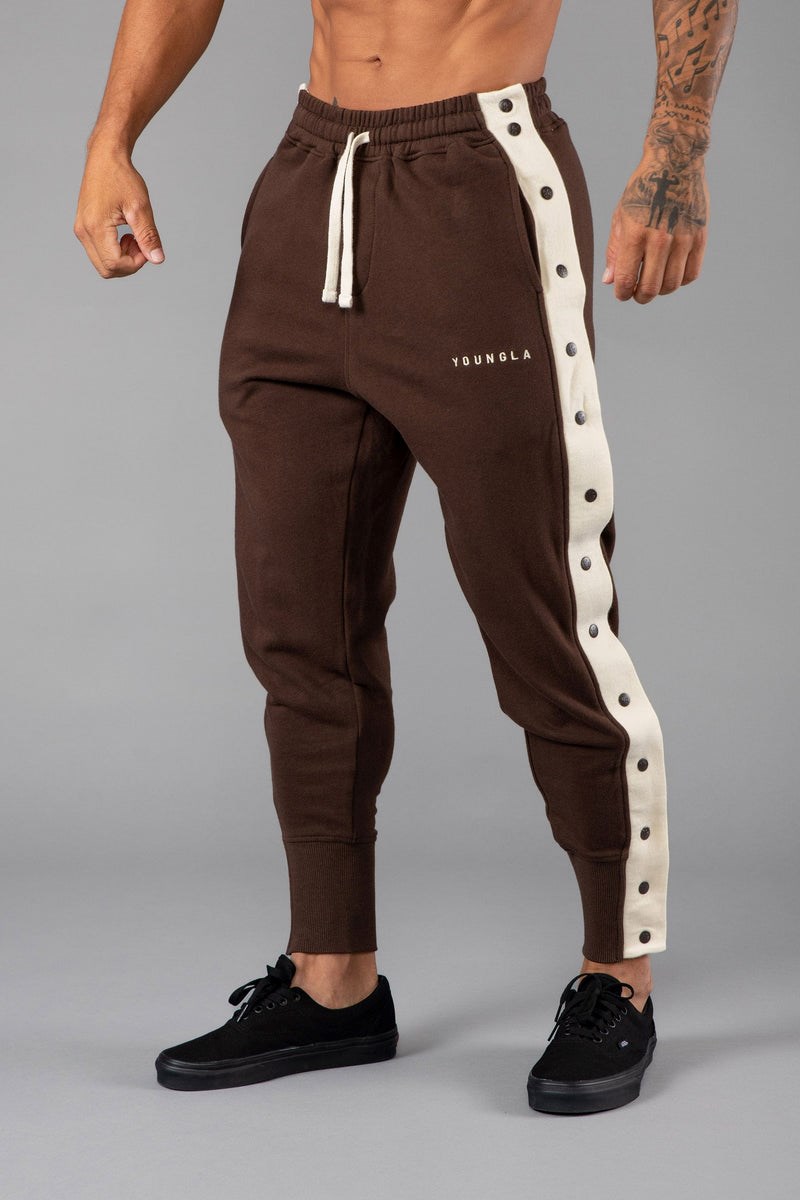 YoungLA 235 - 90s Tear Away Joggers Marron | 023-NRUIMV