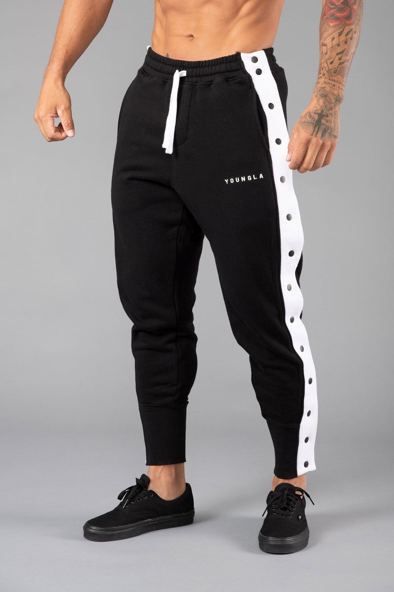 YoungLA 235 - 90s Tear Away Joggers Noir | 970-QKOCEA