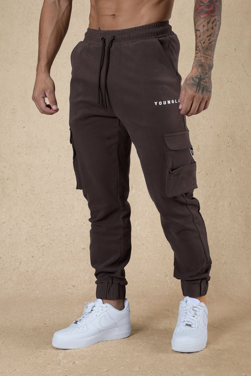 YoungLA 240 Cloud Rambo Joggers Chocolat | 945-HWAIKL