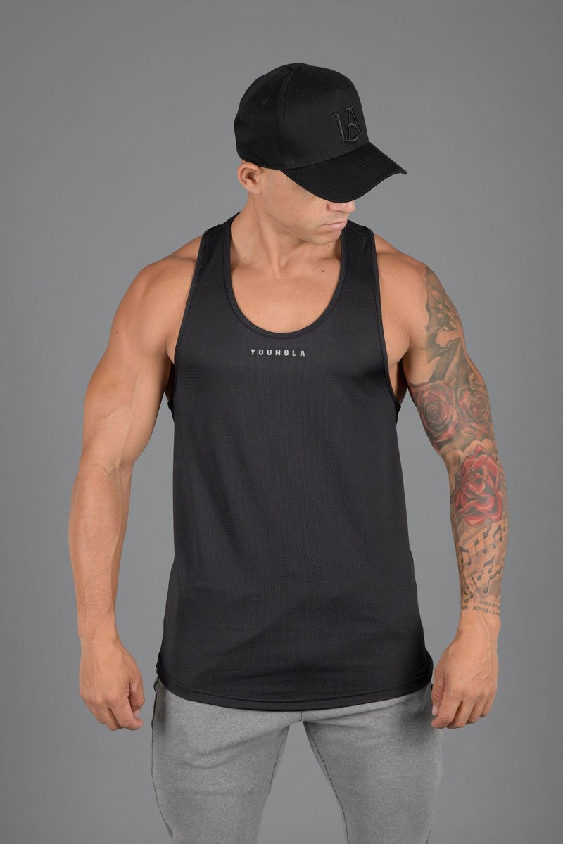 YoungLA 305 Performance Line Tank Tops Noir | 701-NIQRDG