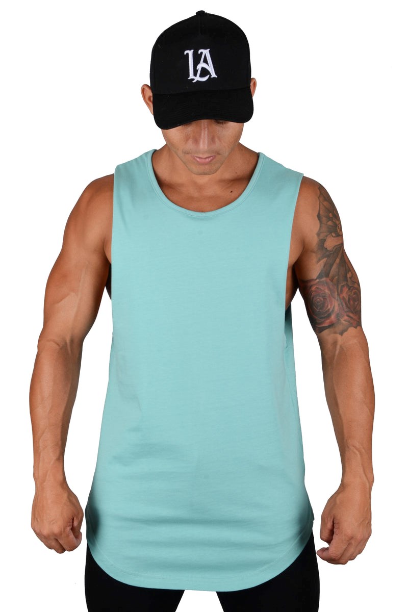 YoungLA 308 Muscle Tanks Vert | 019-RZVDKH