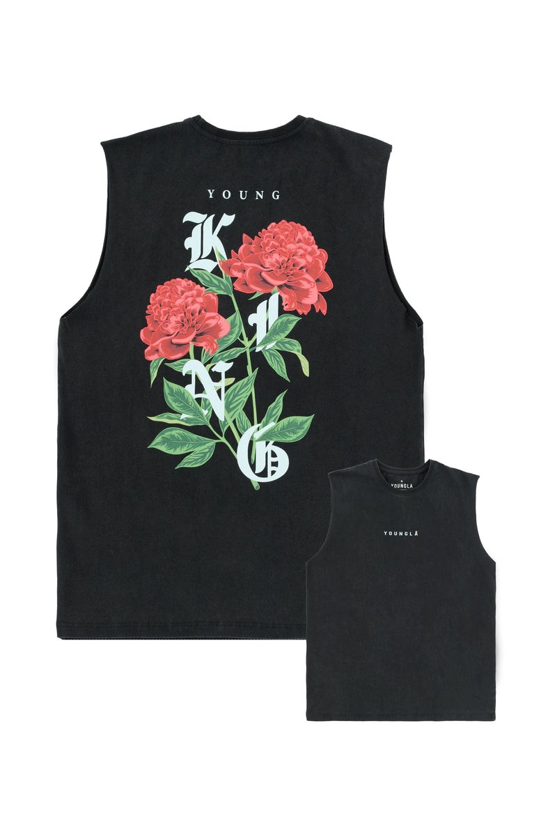 YoungLA 316 Young King Tanks Noir | 203-ZBYJKO