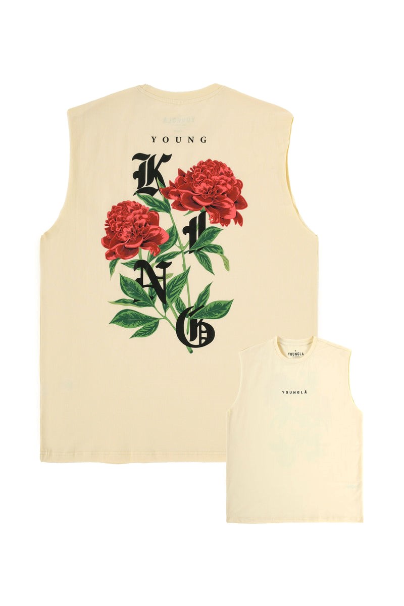 YoungLA 316 Young King Tanks Off-White | 381-RBIPKC