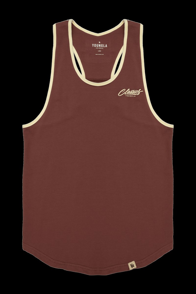 YoungLA 324 Classics Stringer Tank Marron | 608-LHCFAK