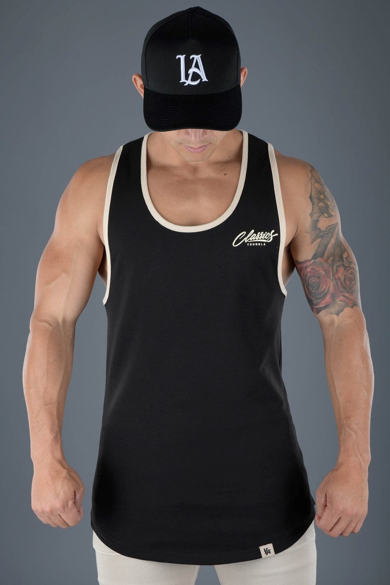 YoungLA 324 Classics Stringer Tank Noir | 382-QVYCOF