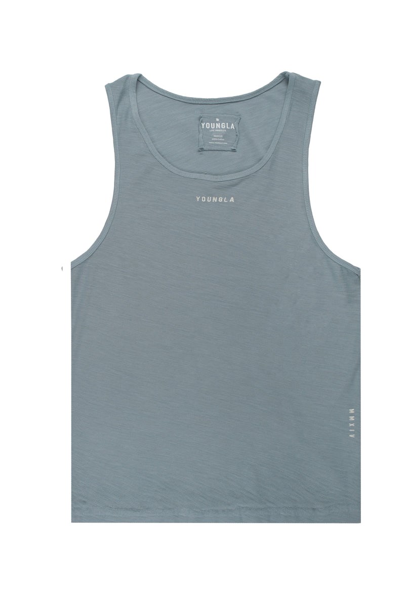 YoungLA 325 Marine Slub Tanks Bleu Lavage | 437-IZYCJS