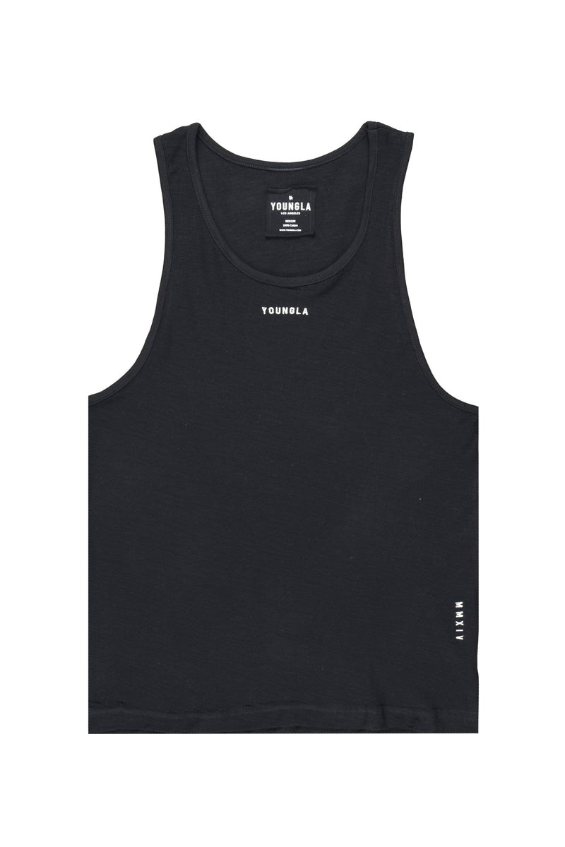 YoungLA 325 Marine Slub Tanks Noir | 471-SWOGPC