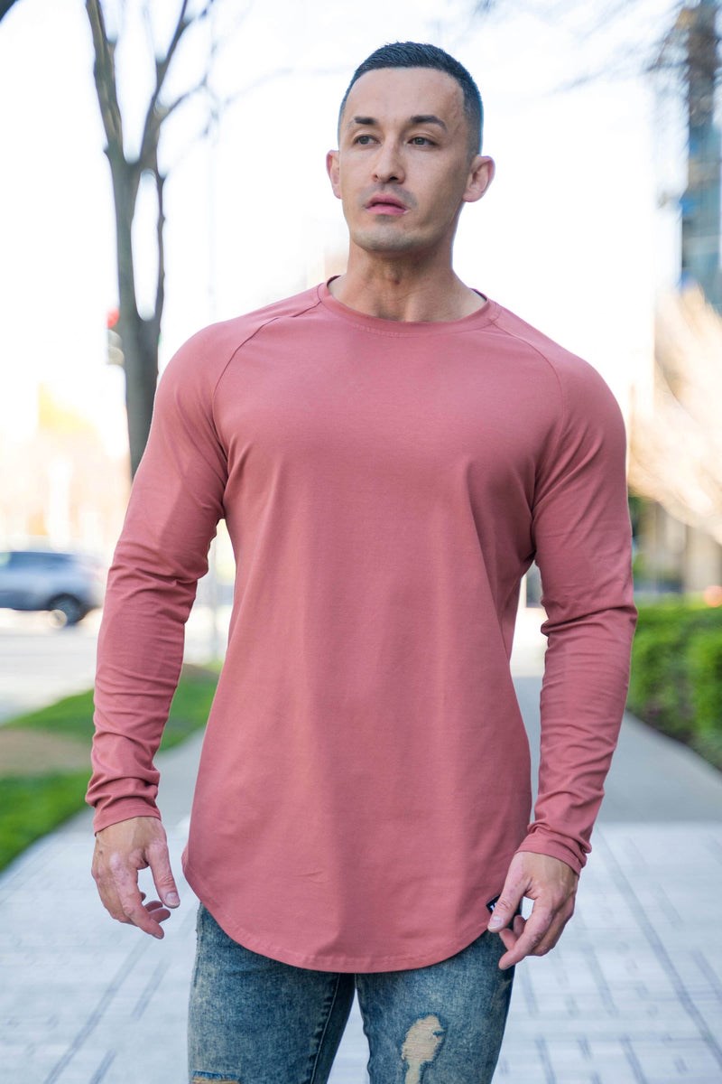 YoungLA 410 PERFECT RAGLAN LONG SLEEVE SHIRTS Corail | 486-TWNGEV