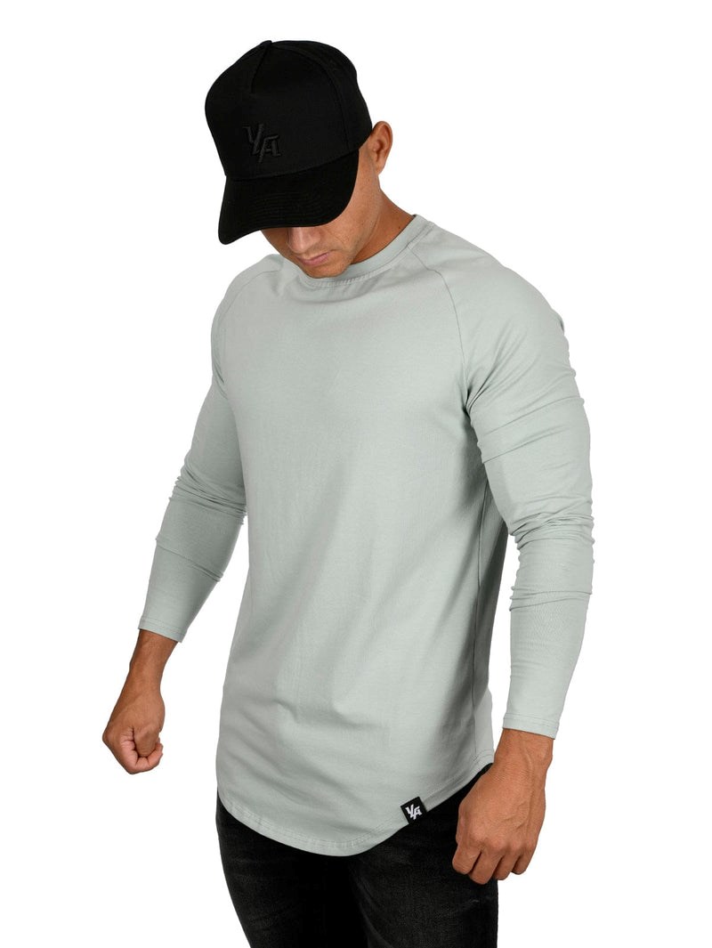 YoungLA 410 PERFECT RAGLAN LONG SLEEVE SHIRTS Vert | 649-PKTHJA