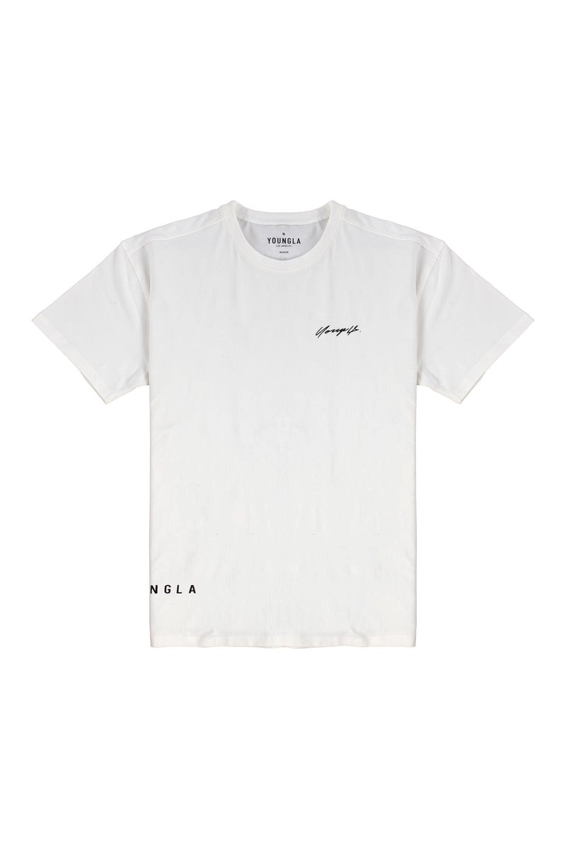 YoungLA 414 Signature Tees Blanche | 364-XHFUTY