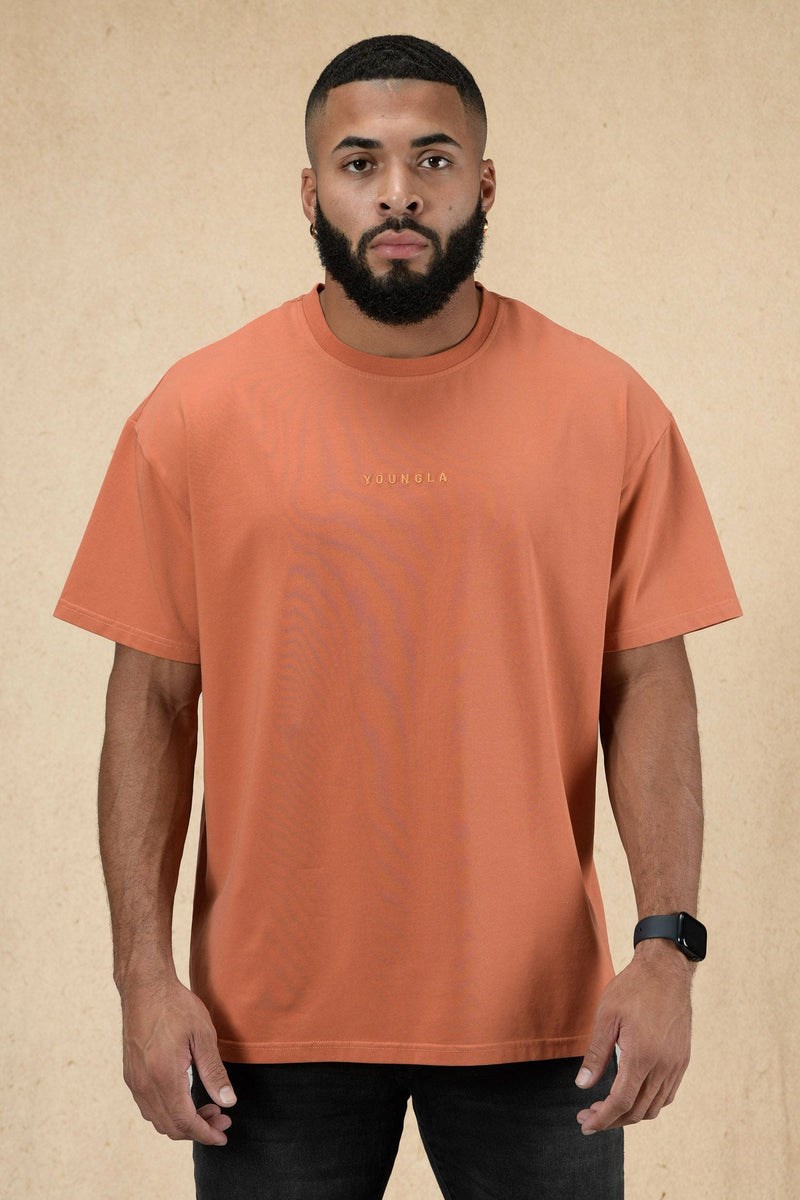 YoungLA 420 Essential Oversized Tee Orange Lavage | 354-GPOBKV