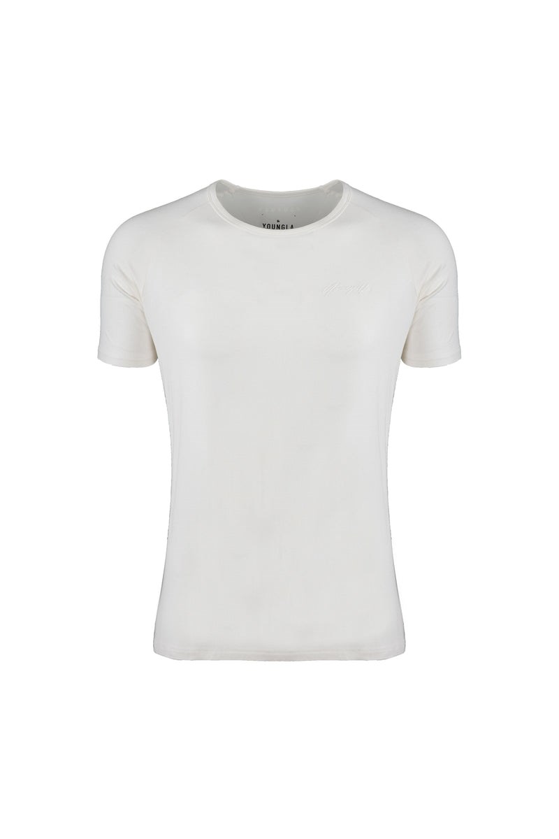 YoungLA 422 Fitted Delt Tee Blanche | 758-SGNWQB