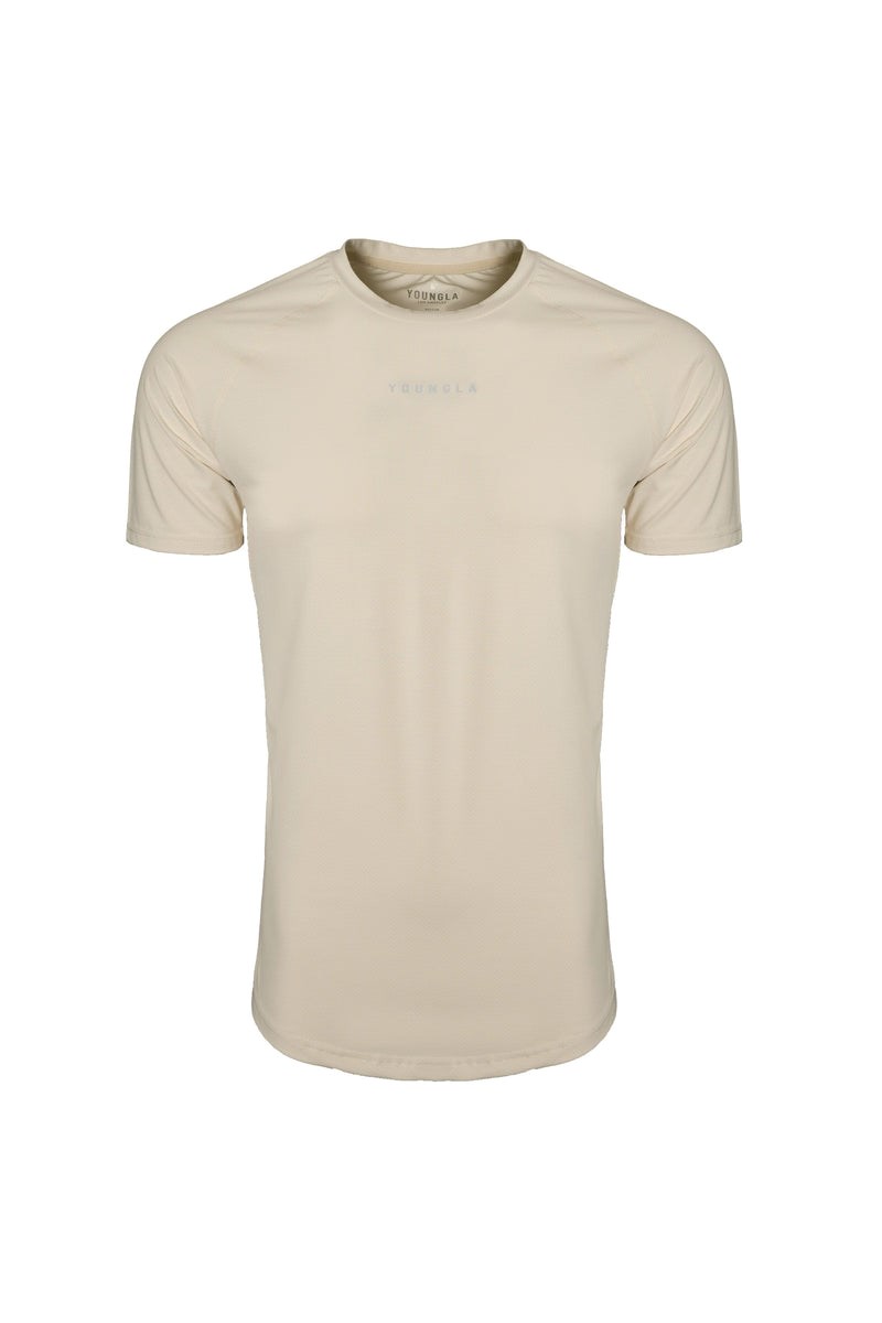 YoungLA 440 Performance Line Corta Sleeve Shirts Off-White | 683-JUHNWP