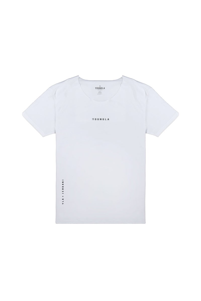 YoungLA 447 Larges neck Raw Cut Tee Blanche | 539-ELUOIT