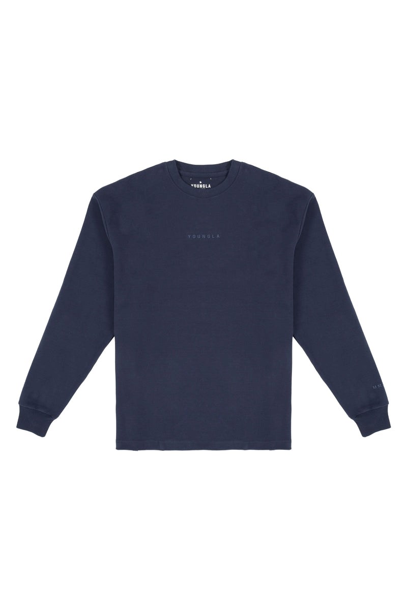 YoungLA 450 Cloud Foam Long Sleeves Bleu Marine | 036-OHKQAE