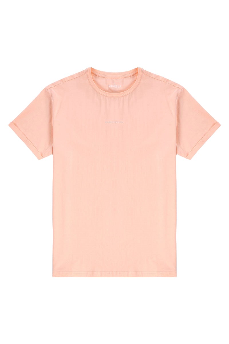 YoungLA 456 Simplicity Tees Peach | 094-BIYDOC