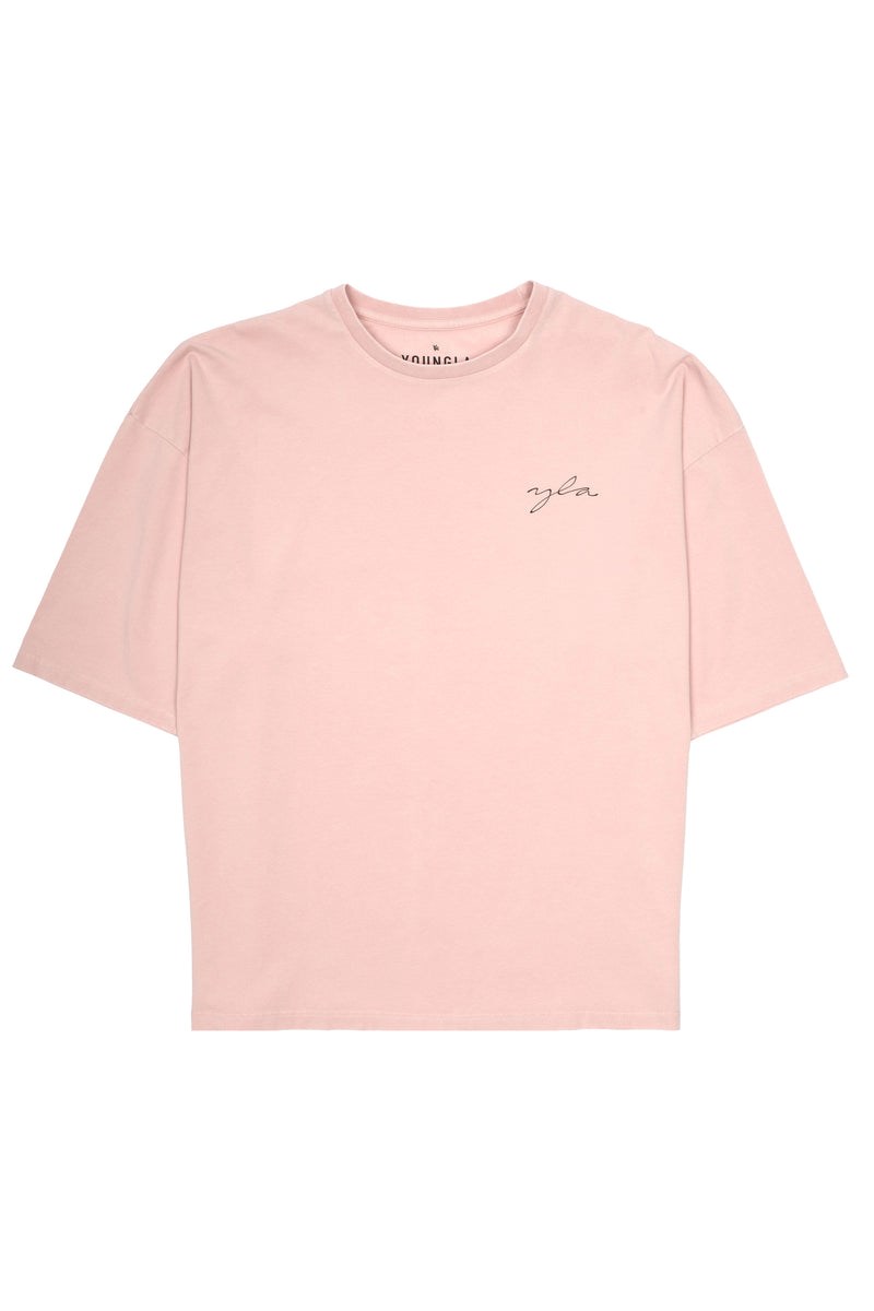 YoungLA 464 Skyline Super Sized Tees Rose Lavage | 650-KEYJAL