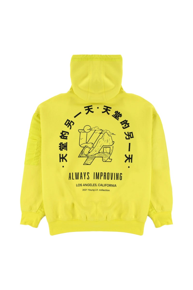 YoungLA 521 Goat Hoodies Jaune | 784-KXZGBM