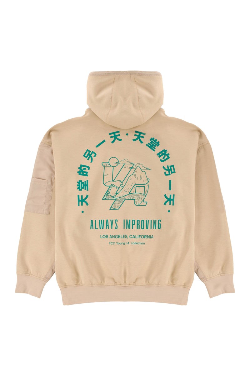 YoungLA 521 Goat Hoodies Mushroom | 813-FWVKCB