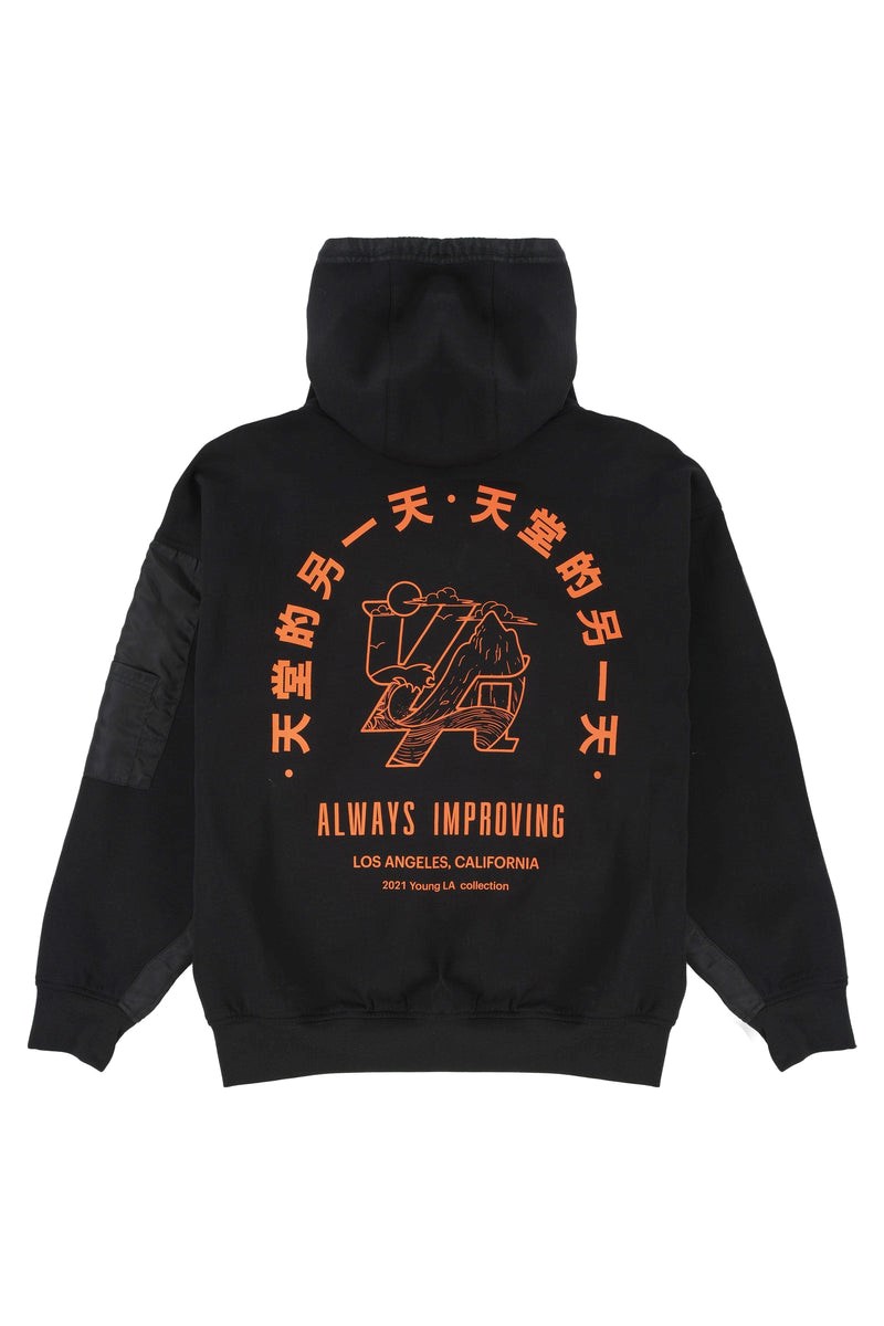 YoungLA 521 Goat Hoodies Noir | 213-AFZNJB