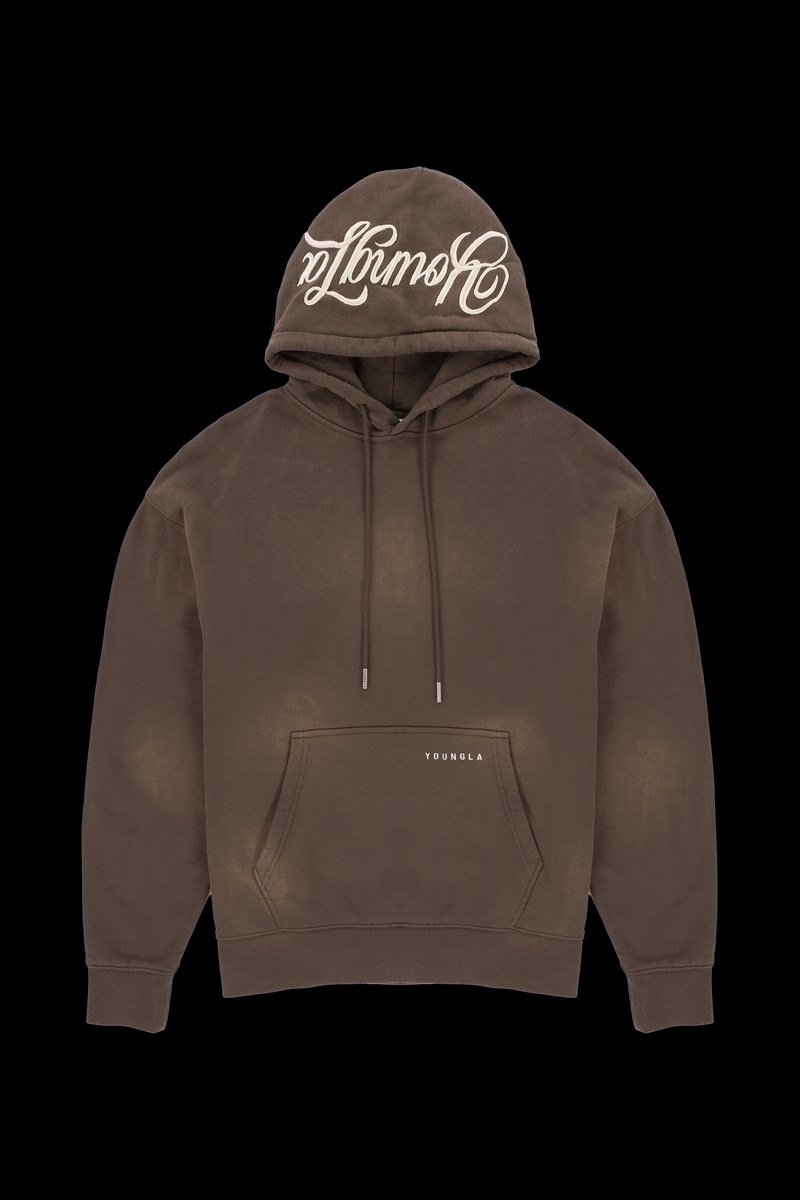 YoungLA 549 Phantom Hoodies Marron Lavage | 750-NVJHWS