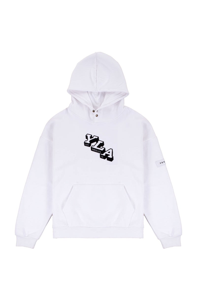 YoungLA 551 Campus Hoodies Blanche | 312-QVITKS