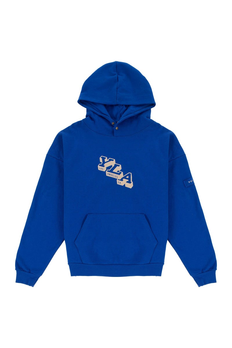 YoungLA 551 Campus Hoodies Bleu Royal Bleu | 059-BYXGZK