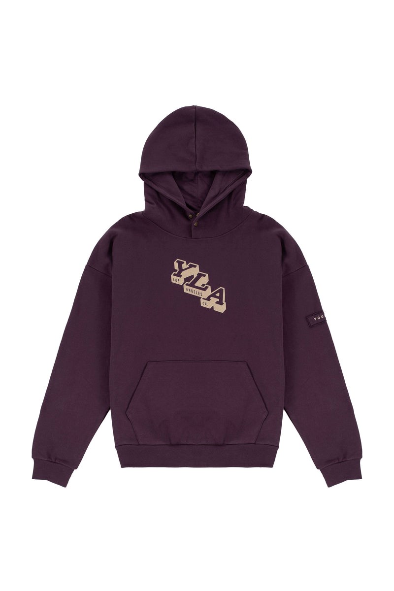 YoungLA 551 Campus Hoodies Plum Perfect | 045-ZIDQMT