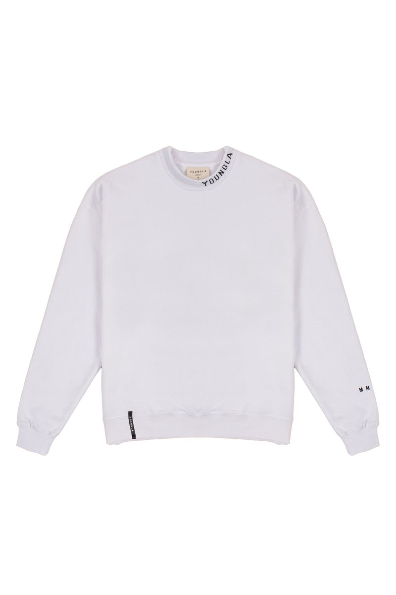 YoungLA 557 Trademark Crewnecks Blanche | 260-TXPKIE