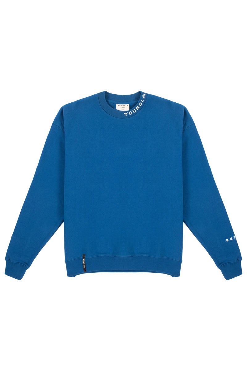 YoungLA 557 Trademark Crewnecks Bleu Royal Bleu | 378-EYINDA