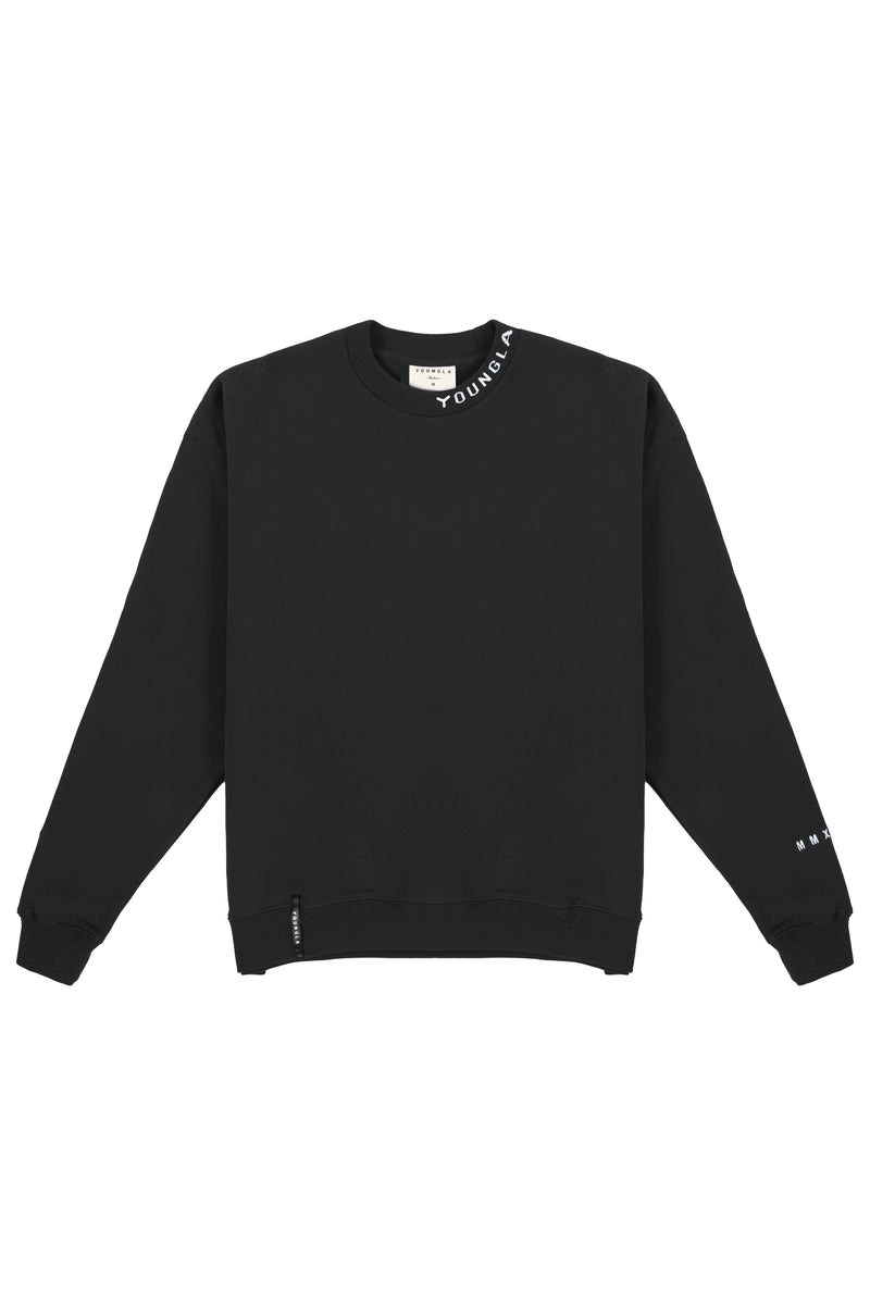 YoungLA 557 Trademark Crewnecks Noir | 612-TMUVYF