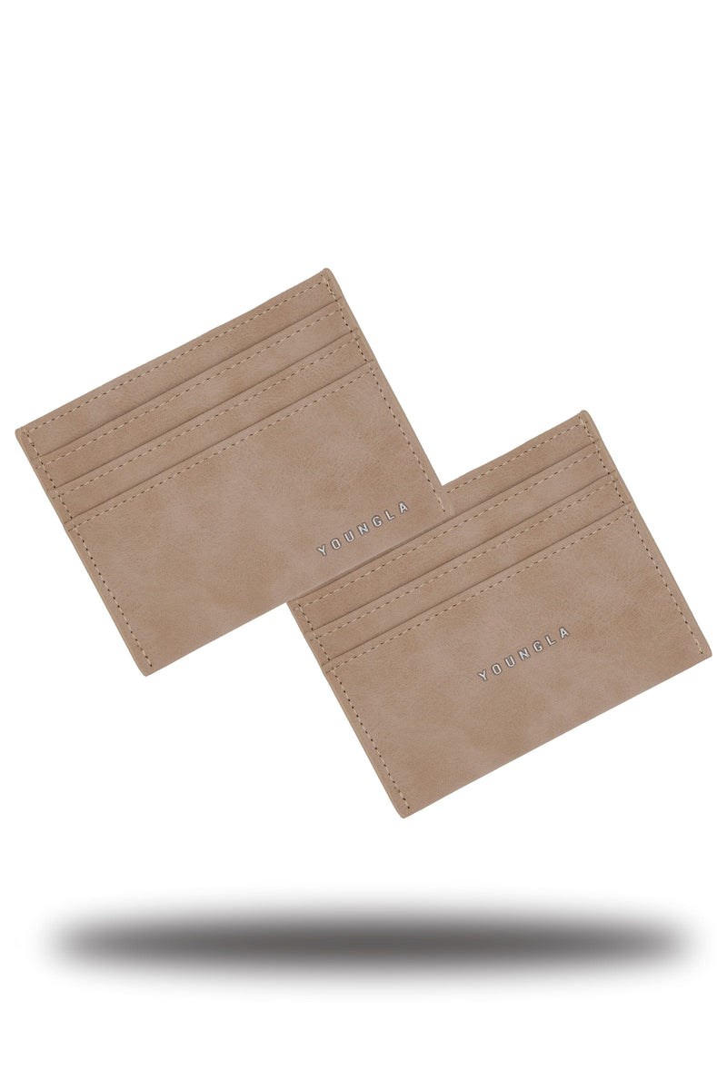 YoungLA 725 Executive card holder Tan | 627-PFKWZB