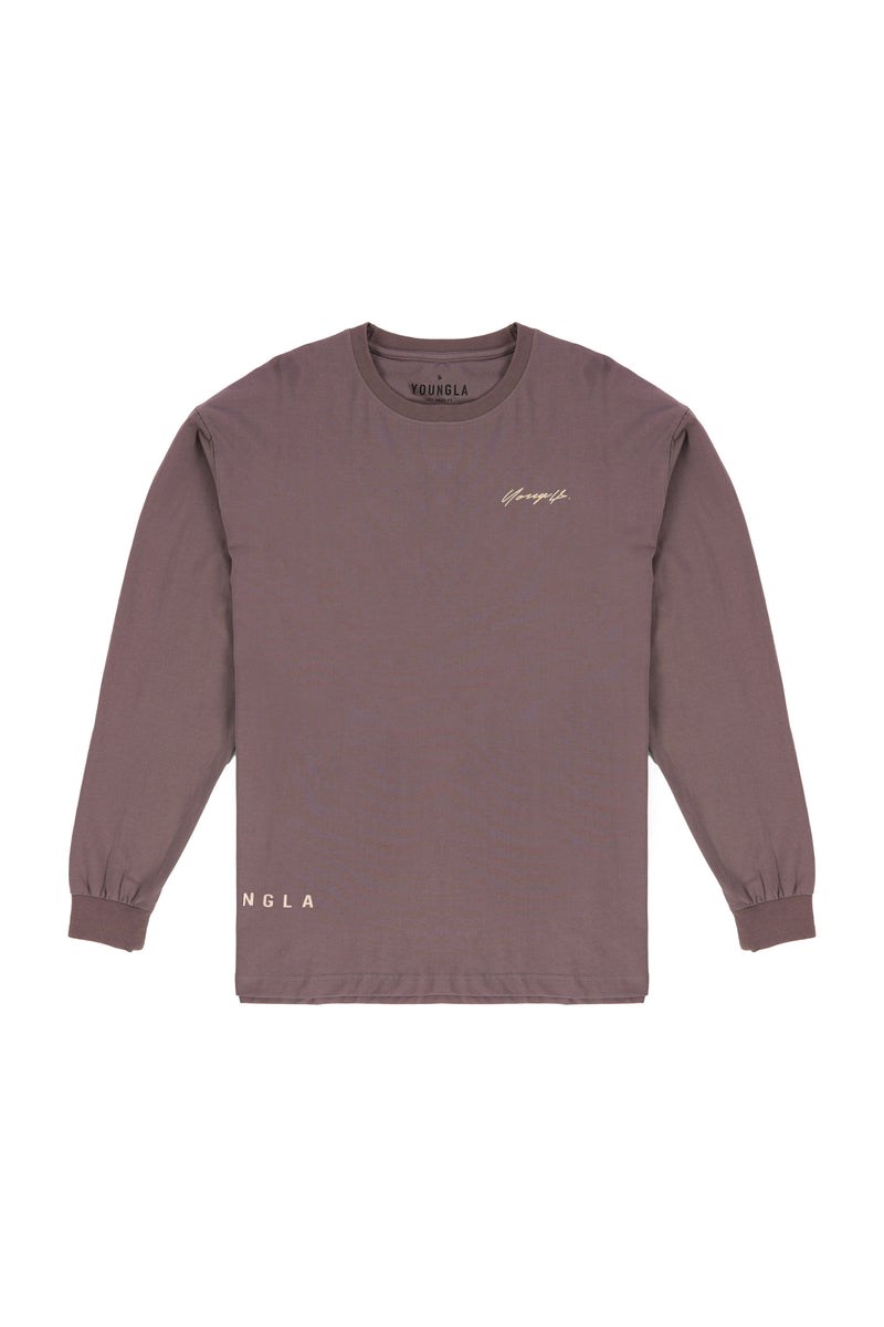 YoungLA 812 Signature Long Sleeves Marron Lavage | 127-DWSOCK