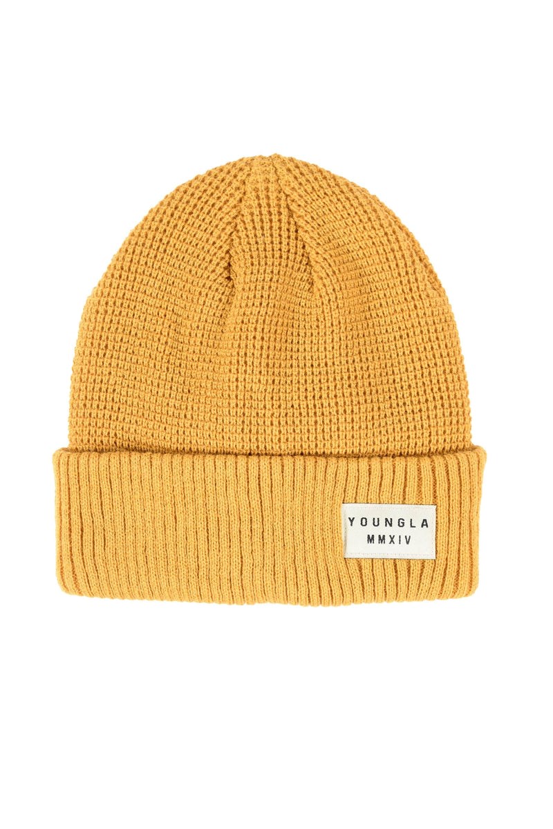 YoungLA 929 Cuffed Beanies Amber | 574-ZPOSUK