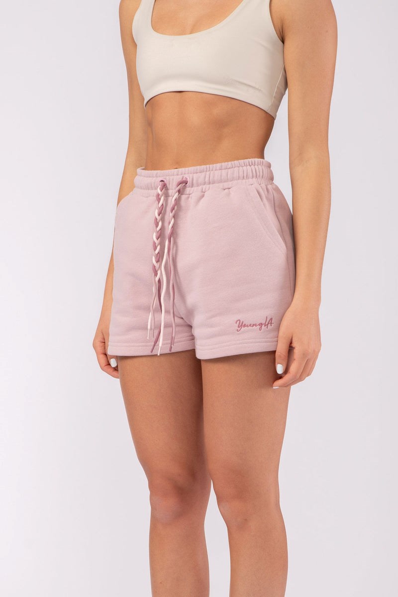 YoungLA W107 Triple String Shorts Rose | 641-MVUDIT