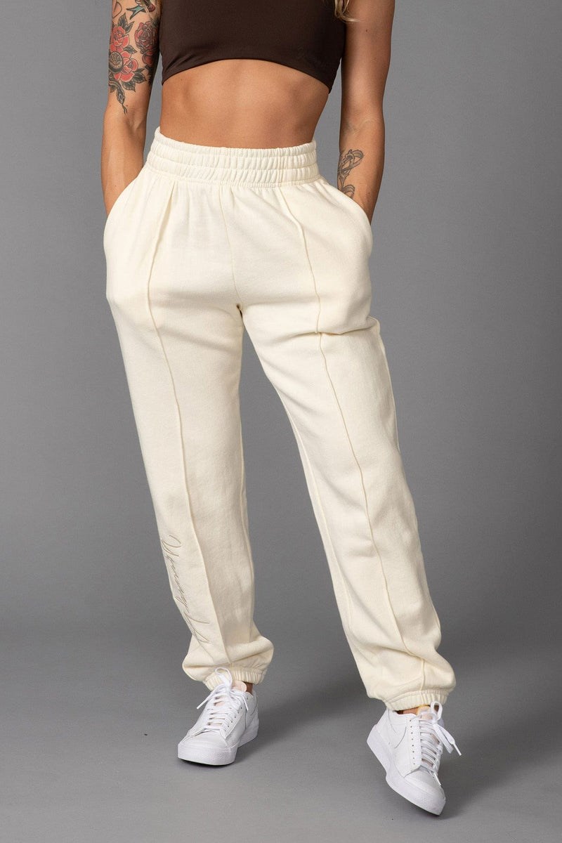 YoungLA W202 - Script Joggers Blanche Lavage | 156-MIDSCO