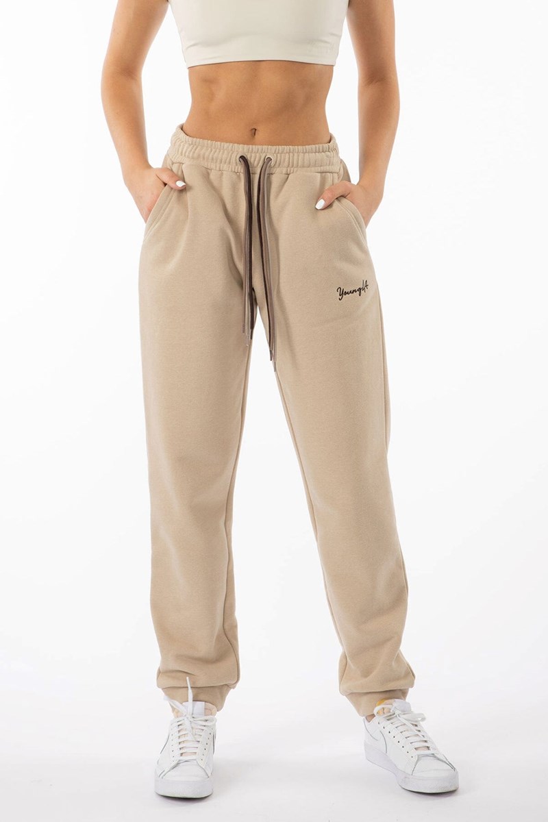 YoungLA W207 Triple String Joggers Noir | 849-GELIZW